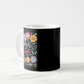 Words Speak Kindness Insrational Floral Sitive  コーヒーマグカップ (正面左)