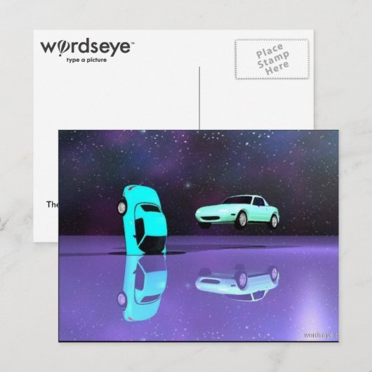 WordsEyeはがき ポストカード (正面/裏面)