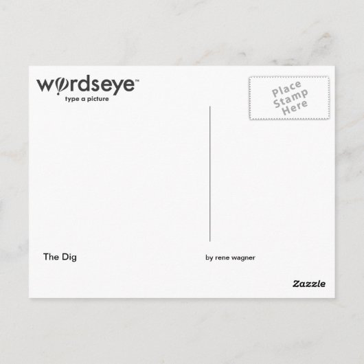 WordsEyeはがき ポストカード (裏面)