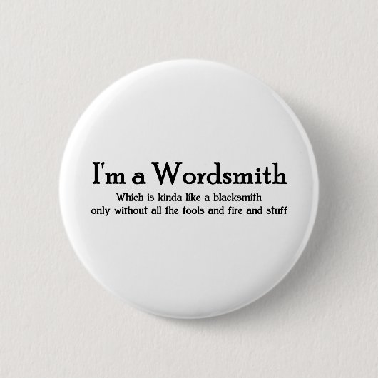 Wordsmith 缶バッジ (正面)