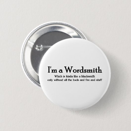 Wordsmith 缶バッジ (正面&裏面)