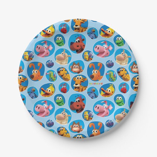 WordWorldのパーティーのプレート ペーパープレート (正面)