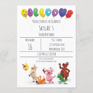 WordWorldパーティー招待状 招待状