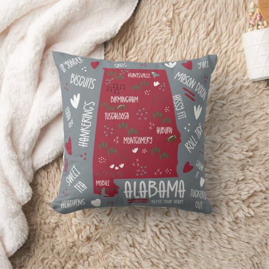 Wordy Alabama クッション (ブランケット)