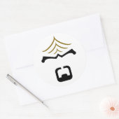 Worf Sticker ラウンドシール (封筒)