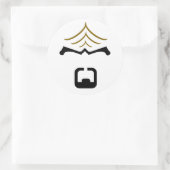 Worf Sticker ラウンドシール (バッグ)