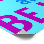 Work懸命とBe Niceポスター ポスター (角)