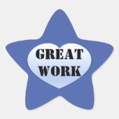 WORK素晴らし勇気付けられるシール 星シール (正面)