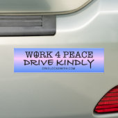 WORK4PEACE-DK バンパーステッカー (車上)