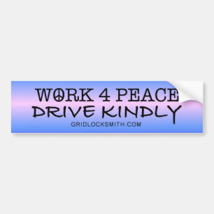 WORK4PEACE-DK バンパーステッカー