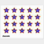Work すごい Student素晴らし Stickers 星シール (シート)