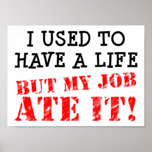 Work 食べ My Life Posterおもしろい ポスター