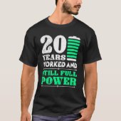 Work Anniversary 20 Years Of Company Anniversary Tシャツ (正面)