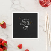 Work Bestie おもしろい Work Office Co-workerクラシック スタンダードカクテルナプキン (インサイチュ)