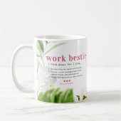 Work Bestie | オフィスフレンド マグカップ 名入れ (左)