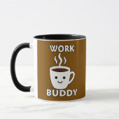 Work Buddy Coffee Cute Design – Office Humor Shirt マグカップ (左)