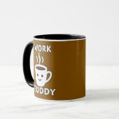 Work Buddy Coffee Cute Design – Office Humor Shirt マグカップ (正面左)