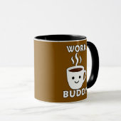 Work Buddy Coffee Cute Design – Office Humor Shirt マグカップ (正面右)