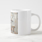 Work eat repeat ジャンボコーヒーマグカップ (右)