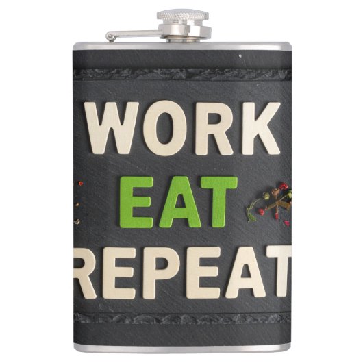 Work eat repeat フラスク (正面)