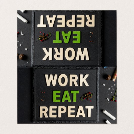 Work eat repeat 名刺 (外部フラット)