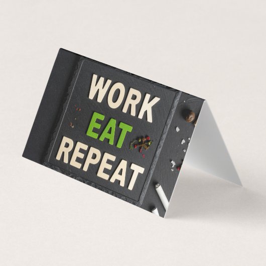 Work eat repeat 名刺 (裏面)