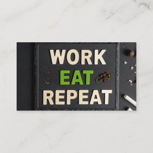 Work eat repeat 名刺 (裏面)