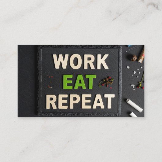 Work eat repeat 名刺 (正面)