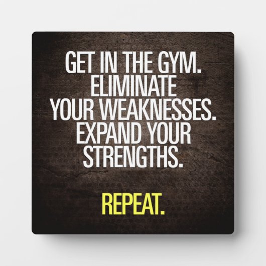 Work F#cking Harly -トレーニング やる気を起こさせる フォトプラーク (正面)