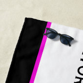 Work For It – バトルロープフィットネス白黒 ビーチタオル (インサイチュ)