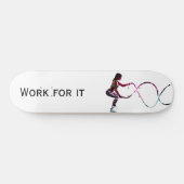 Work For It - Battle Ropes Fitness Black and White スケートボード (横)