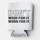 Work for It Success Life Tips引用文アートクール文字 缶クーラー (正面)