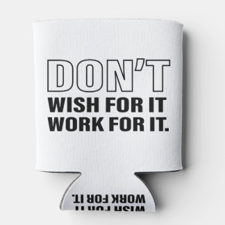 Work for It Success Life Tips引用文アートクール文字 缶クーラー