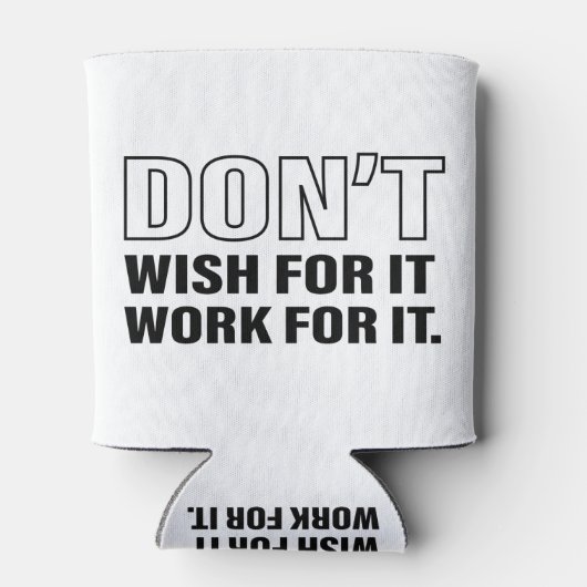 Work for It Success Life Tips引用文アートクール文字 缶クーラー (裏面)