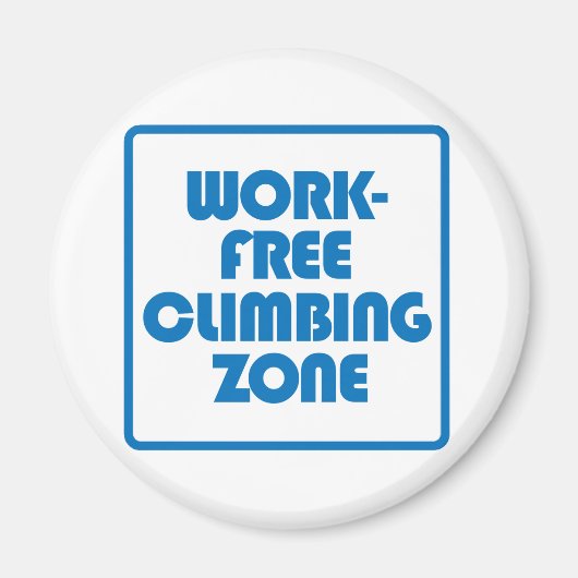 Work Free Climbing Zone マグネット (正面)
