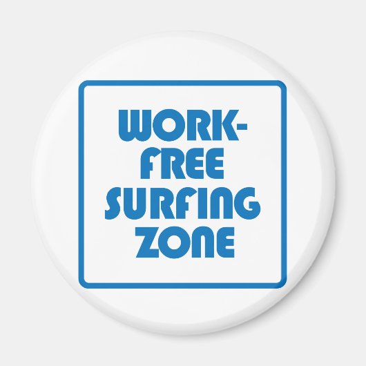 Work Free Surfing Zone マグネット (正面)