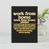 Work From Home Definition Employees Officer Worker 招待状 (スタンド正面)