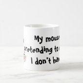Work From Home - Mouse Jiggler コーヒーマグカップ (中央)