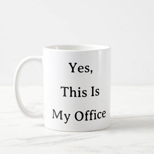 Work From Home Mug -Yesこれは私のオフィスギフトである コーヒーマグカップ (左)