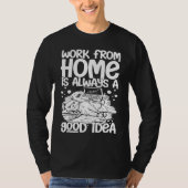 Work From Home Office Job Ideas Business Online De Tシャツ (正面)