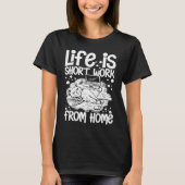 Work From Home Office Job Ideas Business Online De Tシャツ (正面)