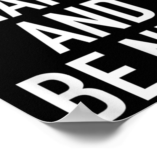 Work Hard And Be Nice - Motivational Quote  ポスター (角)