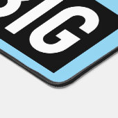 work hard dream big blue デスクマット (コーナー)