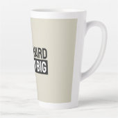 Work Hard Dream Big Motivational Inspirational カフェラテマグ (右)