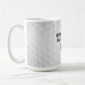 Work Hard Golf Hard Monogram Initial Retro Style コーヒーマグカップ (左)