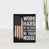 Work Hard In Silence Let Success Be Your Noise (on カード (正面)