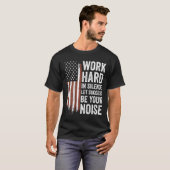 Work Hard In Silence Let Success Be Your Noise (on Tシャツ (正面フル)