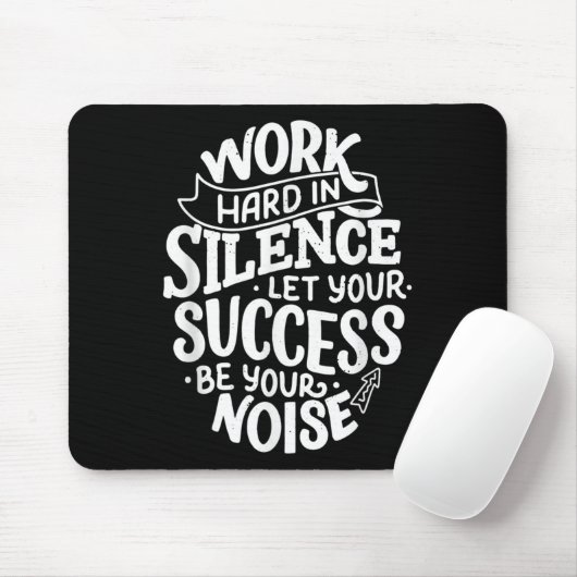 Work Hard In Silence Let Your Success Motivation Q マウスパッド (マウス)