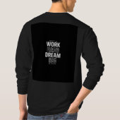Work hard motivation quote t shirt  tシャツ (裏面)