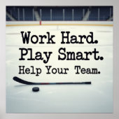 Work Hard. Play Smart. Help Your Team. Poster  ポスター (正面)